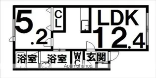 GRACE B(グレースB)【2階】の間取り
